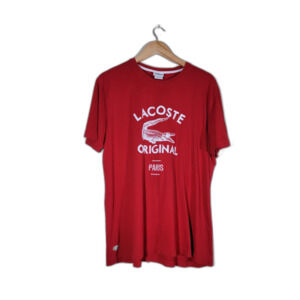 Lacoste Red Short Sleeve T-shirt - sz 7